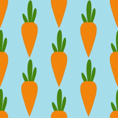 Yaz sebzesiz, soyut polka havuç deseni ambalaj kağıdı, kumaş ve çarşaf ve çocuk giysileri baskısı ve bahar moda tekstil ve mutfak aksesuarları için.