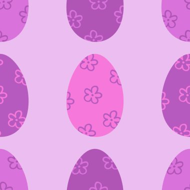 Duvar kağıtları, kumaşlar, tekstil ve ambalajlar, hediyeler ve kartlar için yumurtaları olan paskalya pürüzsüz deseni. 