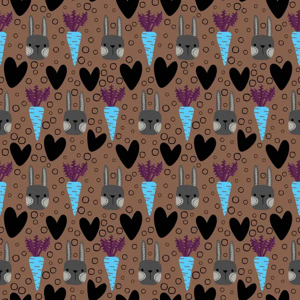 Paskalya tavşanları kağıt, kumaş, çarşaf ve çocuk giysileri, elbise baskısı, parti aksesuarları ve mutfak tekstili için kusursuz bahar hayvanları desenleri. Yüksek kalite fotoğraf