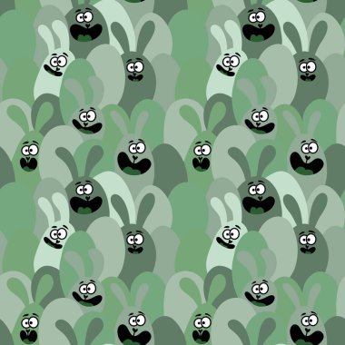 Paskalya tavşanları kağıt, kumaş, çarşaf ve çocuk giysileri, elbise baskısı, parti aksesuarları ve mutfak tekstili için kusursuz bahar hayvanları desenleri. Yüksek kalite fotoğraf