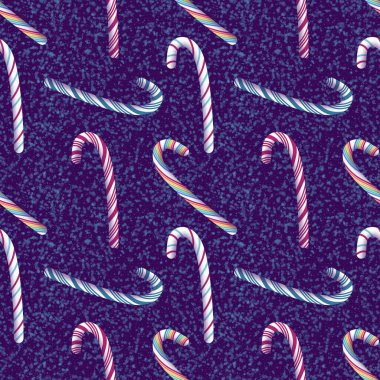 Şekerlemesiz Noel şekeri desenli hediye paketleri kağıt, kumaş, çarşaf ve çocuk giysileri baskısı ve yeni yıl partisi aksesuarları ve Noel moda tekstili.