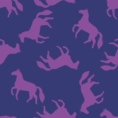 Noel hayvanları ambalaj kağıtları, kumaşlar, çarşaflar ve çocuk giysileri baskısı ve yeni 2026 yılı hediye paketleri, moda tekstil ürünleri ve kış partisi aksesuarları için kusursuz at desenleri.