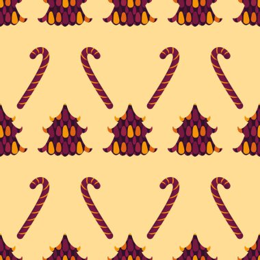 Noel ağacı desenli ambalaj kağıtları, kumaşlar, çarşaflar, yeni yıl ambalajları, çocuk giysileri baskısı ve Noel partisi aksesuarları. Yüksek kalite fotoğraf