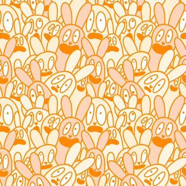 Paskalya tavşanları kağıt, kumaş, çarşaf ve çocuk giysileri, elbise baskısı, parti aksesuarları ve mutfak tekstili için kusursuz bahar hayvanları desenleri. Yüksek kalite fotoğraf