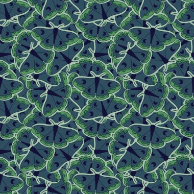 Yaz hayvanları kağıt, kumaş, çarşaf ve çocuk giysileri ve parti aksesuarları için kusursuz güve ve ve kelebek desenleri. Yüksek kaliteli illüstrasyon