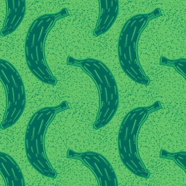 Moda tekstil ürünleri, ambalaj kağıtları, kumaşlar, çarşaflar, çocuk giysileri ve parti aksesuarları için yaz meyvesiz muz deseni. Yüksek kaliteli illüstrasyon