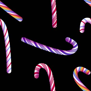 Şekerlemesiz Noel şekeri desenli hediye paketleri kağıt, kumaş, çarşaf ve çocuk giysileri baskısı ve yeni yıl partisi aksesuarları ve Noel moda tekstili.