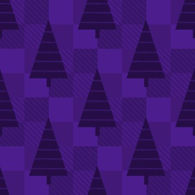 Noel ağacı, ambalaj kağıdı, kumaş, çarşaf, yeni yıl ambalajı, çocuk giysileri baskısı ve Noel partisi aksesuarları için pürüzsüz kurdele deseni. Yüksek kalite fotoğraf