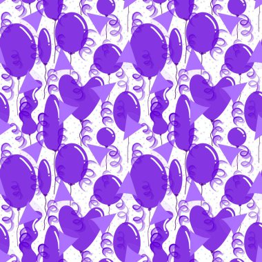 Paketleme kağıdı, kumaş ve çocuk giysileri baskısı, parti ambalajı ve moda tekstili için kusursuz bir doğum günü partisi. Yüksek kalite fotoğraf