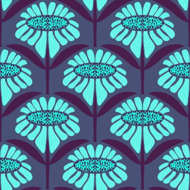 Kağıt, kumaş, çocuk giysisi baskısı, bahar partisi tekstil ve çarşaf ve yaz ambalajı için soyut çiçek desenleri. Yüksek kalite fotoğraf