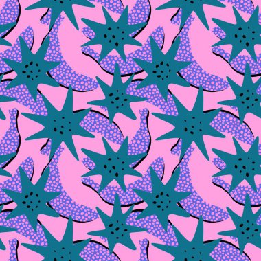 Moda tekstil ürünleri, ambalaj kağıtları, kumaşlar, çarşaflar, çocuk giysileri ve parti aksesuarları için yaz meyvesiz muz deseni. Yüksek kaliteli illüstrasyon