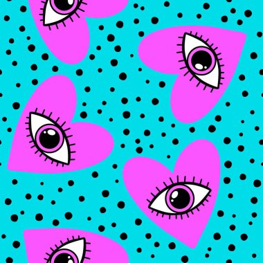 Sevgililer Günü kalbinin pürüzsüz 14 Şubat desenli ambalaj kağıtları, kumaşlar ve çocuk giysileri baskısı kış partisi aksesuarları ve moda tekstili. Yüksek kaliteli illüstrasyon