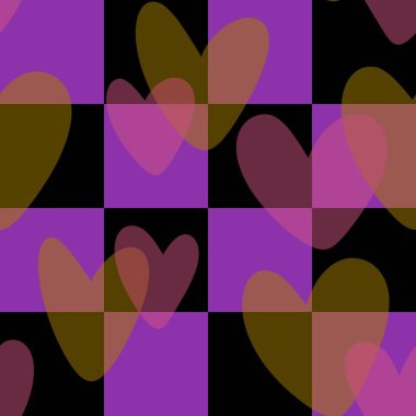 Sevgililer Günü kalbinin pürüzsüz 14 Şubat desenli ambalaj kağıtları, kumaşlar ve çocuk giysileri baskısı kış partisi aksesuarları ve moda tekstili. Yüksek kaliteli illüstrasyon