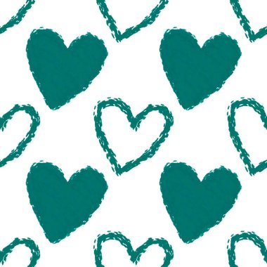 Sevgililer Günü kalbinin pürüzsüz 14 Şubat desenli ambalaj kağıtları, kumaşlar ve çocuk giysileri baskısı kış partisi aksesuarları ve moda tekstili. Yüksek kaliteli illüstrasyon