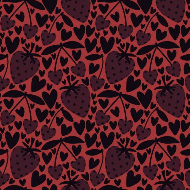 Sevgililer Günü kalbinin pürüzsüz 14 Şubat desenli ambalaj kağıtları, kumaşlar ve çocuk giysileri baskısı kış partisi aksesuarları ve moda tekstili. Yüksek kaliteli illüstrasyon