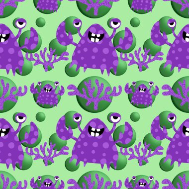 Okyanus hayvanları kağıt, kumaş, çarşaf ve çocuk giysileri baskısı ve yaz partisi aksesuarları için kusursuz yengeç desenleri. Yüksek kalite fotoğraf