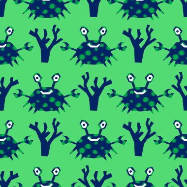 Okyanus hayvanları kağıt, kumaş, çarşaf ve çocuk giysileri baskısı ve yaz partisi aksesuarları için kusursuz yengeç desenleri. Yüksek kalite fotoğraf