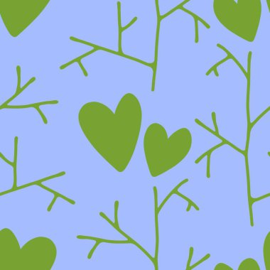 Sevgililer Günü kalbinin pürüzsüz 14 Şubat desenli ambalaj kağıtları, kumaşlar ve çocuk giysileri baskısı kış partisi aksesuarları ve moda tekstili. Yüksek kaliteli illüstrasyon