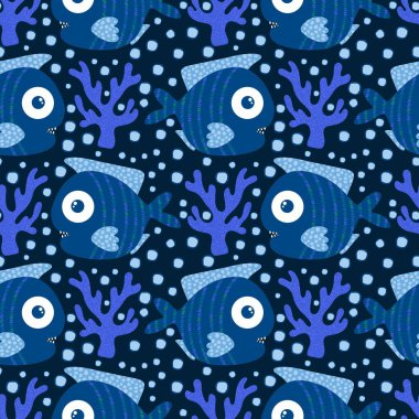 Ambalaj kağıtları, kumaşlar, çarşaflar ve çocuk giysileri baskısı ve yaz partisi aksesuarları ve moda tekstili için okyanussuz desen. Yüksek kalite fotoğraf