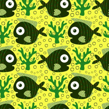 Ambalaj kağıtları, kumaşlar, çarşaflar ve çocuk giysileri baskısı ve yaz partisi aksesuarları ve moda tekstili için okyanussuz desen. Yüksek kalite fotoğraf