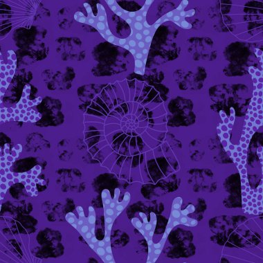 Ambalaj kağıtları, kumaşlar, çarşaflar ve çocuk giysileri baskısı ve yaz partisi aksesuarları ve moda tekstili için okyanussuz desen. Yüksek kalite fotoğraf