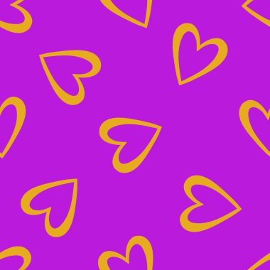 Sevgililer Günü kalbinin pürüzsüz 14 Şubat desenli ambalaj kağıtları, kumaşlar ve çocuk giysileri baskısı kış partisi aksesuarları ve moda tekstili. Yüksek kaliteli illüstrasyon