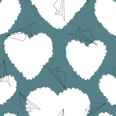 Sevgililer Günü kalbinin pürüzsüz 14 Şubat desenli ambalaj kağıtları, kumaşlar ve çocuk giysileri baskısı kış partisi aksesuarları ve moda tekstili. Yüksek kaliteli illüstrasyon