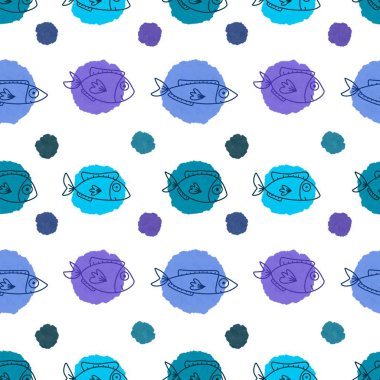 Ambalaj kağıtları, kumaşlar, çarşaflar ve çocuk giysileri baskısı ve yaz partisi aksesuarları ve moda tekstili için okyanussuz desen. Yüksek kalite fotoğraf