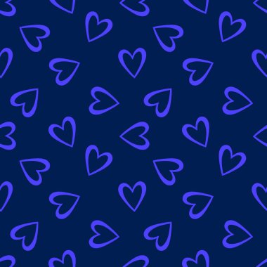 Sevgililer Günü kalbinin pürüzsüz 14 Şubat desenli ambalaj kağıtları, kumaşlar ve çocuk giysileri baskısı kış partisi aksesuarları ve moda tekstili. Yüksek kaliteli illüstrasyon