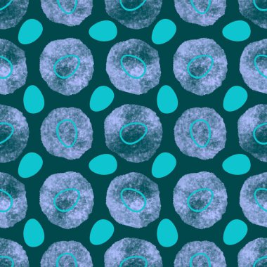 Duvar kağıtları, kumaşlar, tekstil ve ambalajlar, hediyeler ve kartlar için yumurtaları olan paskalya pürüzsüz deseni. 