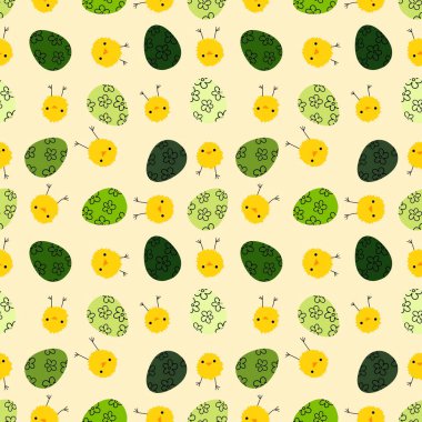 Paskalya tavuğu desenli kumaşlar, kumaşlar, çarşaflar, çocuk kıyafetleri, mutfak aksesuarları ve bahar partisi aksesuarları. Yüksek kalite fotoğraf