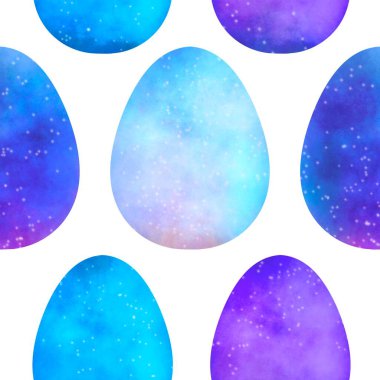 Duvar kağıtları, kumaşlar, tekstil ve ambalajlar, hediyeler ve kartlar için yumurtaları olan paskalya pürüzsüz deseni. 