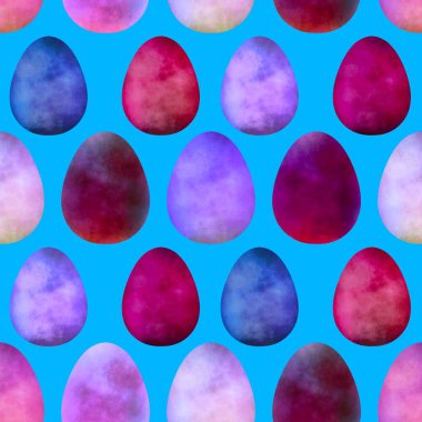 Duvar kağıtları, kumaşlar, tekstil ve ambalajlar, hediyeler ve kartlar için yumurtaları olan paskalya pürüzsüz deseni. 