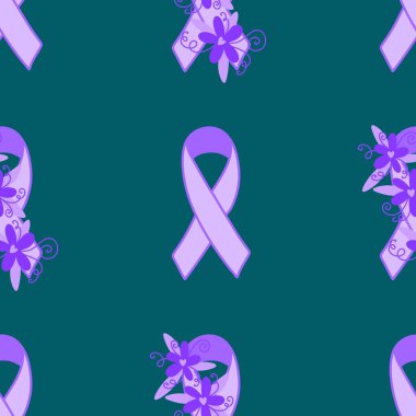 Göğüs kanseri ayı, ambalaj kağıdı, tıbbi aksesuar ve ilaç tekstili için kusursuz pembe kurdele günü deseni. Yüksek kaliteli illüstrasyon