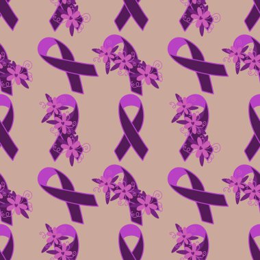 Göğüs kanseri ayı, ambalaj kağıdı, tıbbi aksesuar ve ilaç tekstili için kusursuz pembe kurdele günü deseni. Yüksek kaliteli illüstrasyon