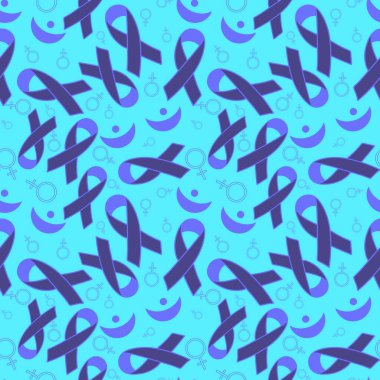 Göğüs kanseri ayı, ambalaj kağıdı, tıbbi aksesuar ve ilaç tekstili için kusursuz pembe kurdele günü deseni. Yüksek kaliteli illüstrasyon