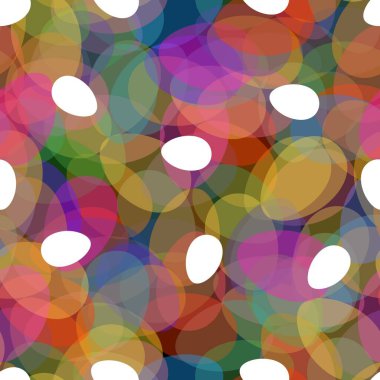 Paskalya yumurtaları kağıt, kumaş, çarşaf, çocuk giysileri, mutfak aksesuarları ve bahar partisi aksesuarları için pürüzsüz bahar deseni. Yüksek kalite fotoğraf