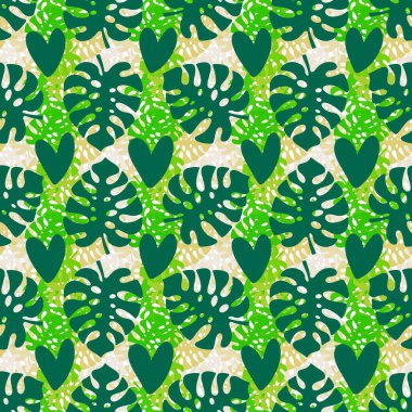 Yaz palmiyesi kağıtlar, kumaşlar, çarşaflar, çocuk giysileri ve plaj aksesuarları için pürüzsüz çiçek deseni bırakır. Yüksek kalite fotoğraf