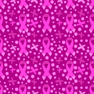 Göğüs kanseri ayı, ambalaj kağıdı, tıbbi aksesuar ve ilaç tekstili için kusursuz pembe kurdele günü deseni. Yüksek kalite fotoğraf