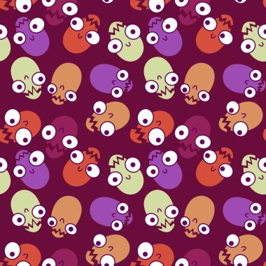 Paskalya yumurtaları kağıt, kumaş, çarşaf, çocuk giysileri, mutfak aksesuarları ve bahar partisi aksesuarları için pürüzsüz bahar deseni. Yüksek kalite fotoğraf