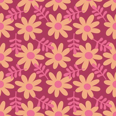 Kağıt, kumaş, çocuk giysisi baskısı, bahar partisi tekstil ve çarşaf ve yaz ambalajı için soyut çiçek desenleri. Yüksek kalite fotoğraf