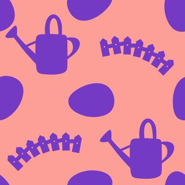 Bahar bahçesi sulama şablonu ambalaj kağıdı, kumaş ve yaz partisi aksesuarları ve şirin moda tekstilleri için desenlidir. Yüksek kalite fotoğraf