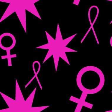 Göğüs kanseri ayı, ambalaj kağıdı, tıbbi aksesuar ve ilaç tekstili için kusursuz pembe kurdele günü deseni. Yüksek kalite fotoğraf