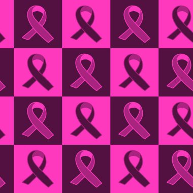 Göğüs kanseri ayı, ambalaj kağıdı, tıbbi aksesuar ve ilaç tekstili için kusursuz pembe kurdele günü deseni. Yüksek kalite fotoğraf