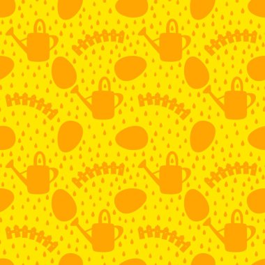 Bahar bahçesi sulama şablonu ambalaj kağıdı, kumaş ve yaz partisi aksesuarları ve şirin moda tekstilleri için desenlidir. Yüksek kalite fotoğraf