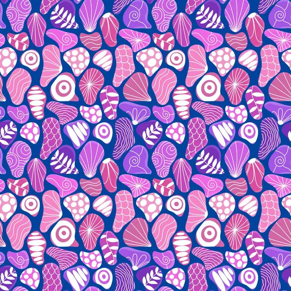 Yaz denizi çakıl taşları kağıt, kumaş, çarşaf, çocuk giysileri, plaj partisi aksesuarları ve moda tekstili için kusursuz okyanus taşları deseni. Yüksek kalite fotoğraf