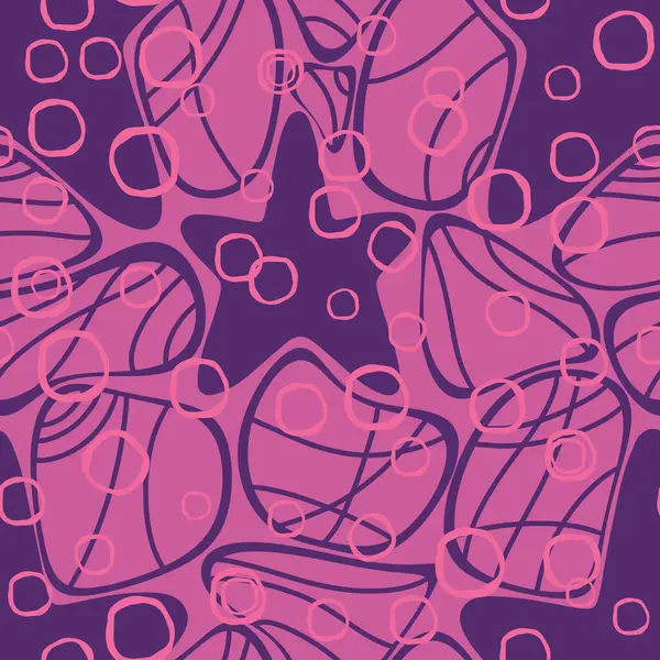 Okyanus hayvanları, ambalajsız deniz yıldızı desenli ambalajlar, kumaşlar ve çocuk giysileri baskısı ve yaz partisi aksesuarları ve mayo tekstili. Yüksek kalite fotoğraf