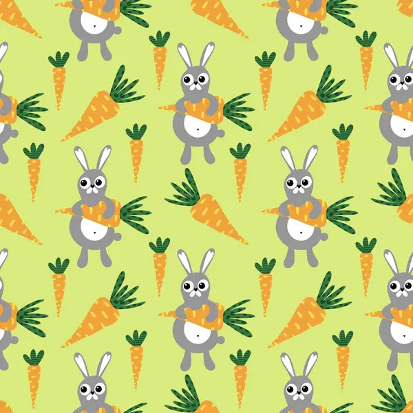 Çocuk kıyafetleri, çarşaflar, Paskalya partisi aksesuarları ve yaz ambalajları için havuçsuz bahar deseni. Yüksek kalite fotoğraf