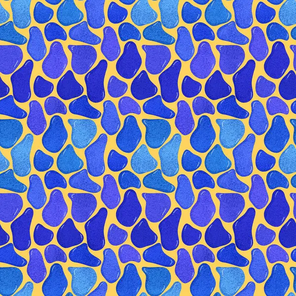 Yaz denizi çakıl taşları kağıt, kumaş, çarşaf, çocuk giysileri, plaj partisi aksesuarları ve moda tekstili için kusursuz okyanus taşları deseni. Yüksek kalite fotoğraf