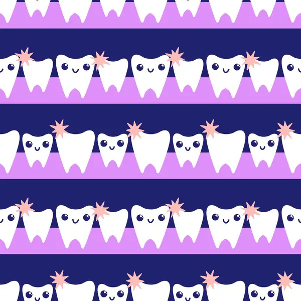 Kağıt, kumaş, çarşaf, çocuk giysisi baskısı, doktor aksesuarları ve eczane ambalajları için tıbbî ve kusursuz diş deseni. Yüksek kalite fotoğraf